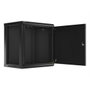 Lanberg WF01-6412-00B Armoire murale rack 19 pouces 12U noir capacité 60 kg