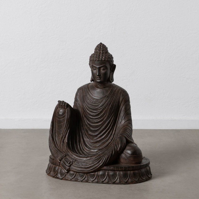 BigBuy Home Figurine Décorative Marron Buda