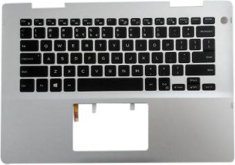 Dell Clavier 80 touches Rétroéclairé avec Pointing Stick Argenté avec Repose-poignet