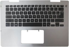 Dell Clavier ASSY, English-International, 80 touches, Rétroéclairé, Argent, avec Repose-poignet et Pointing Stick