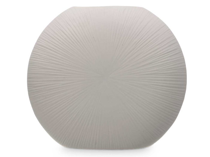 Giftdecor Vase Céramique Circulaire Gris 40 cm (Set de 2)