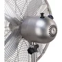 OCEANIC - Ventilateur sur pied 40 cm - 3 vitesses - Hauteur réglable 90-125 cm - Pales aluminium - Métal brossé - Puissance 50 W