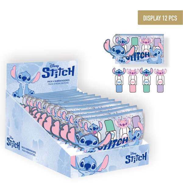 Cerdà Stitch - Ensemble de surligneurs pour enfants dès 3 ans - Multicolore