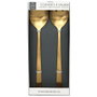 Home Deco Factory Set de 2 couverts pour servir la salade dorés Mirage