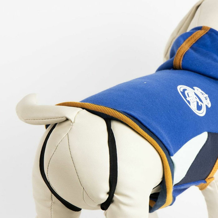Cerdá Sweat à capuche en polaire Real Madrid pour chien, M, bleu Cerdá Sweat à capuche en polaire Real Madrid pour chien, M, bleu