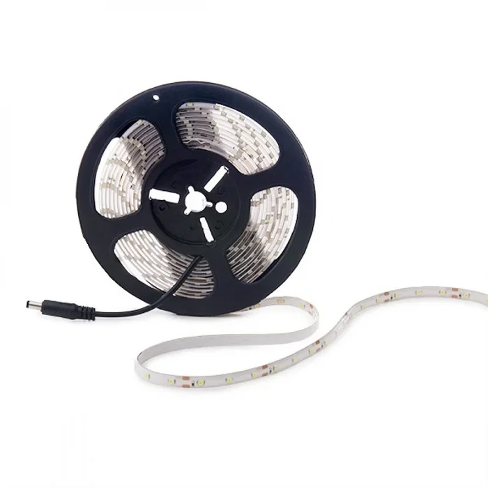 Tira de LEDs SMD3528 Blanc Froid 12VDC 5m IP65 24W 1200Lm 6000K 300 LEDs 8mm