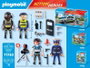 Playmobil Set métiers de la police avec 4 policiers et 35 pièces 71730