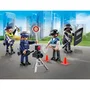 PLAYMOBIL 71730 - Set métiers de la police avec 4 policiers et accessoires, figurines Action Heroes, 35 pièces, jeu de construction dès 4 ans