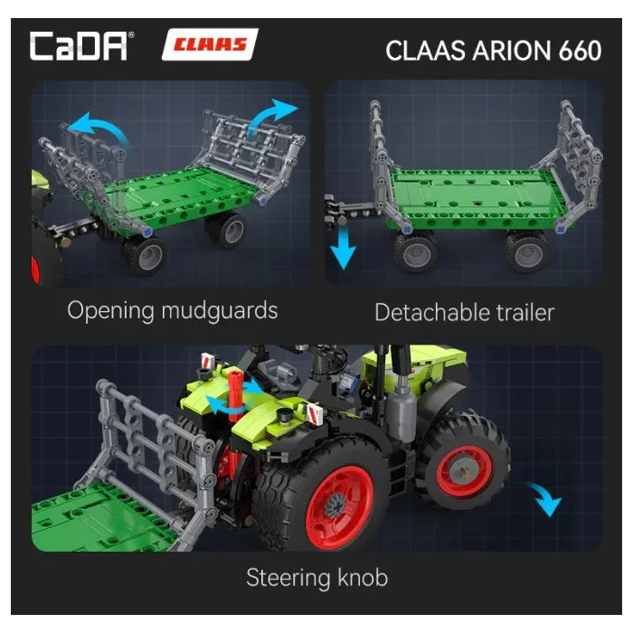 Cada Construction - Tracteur Mini Claas Arion - 448 pièces Cada Construction - Tracteur Mini Claas Arion - 448 pièces