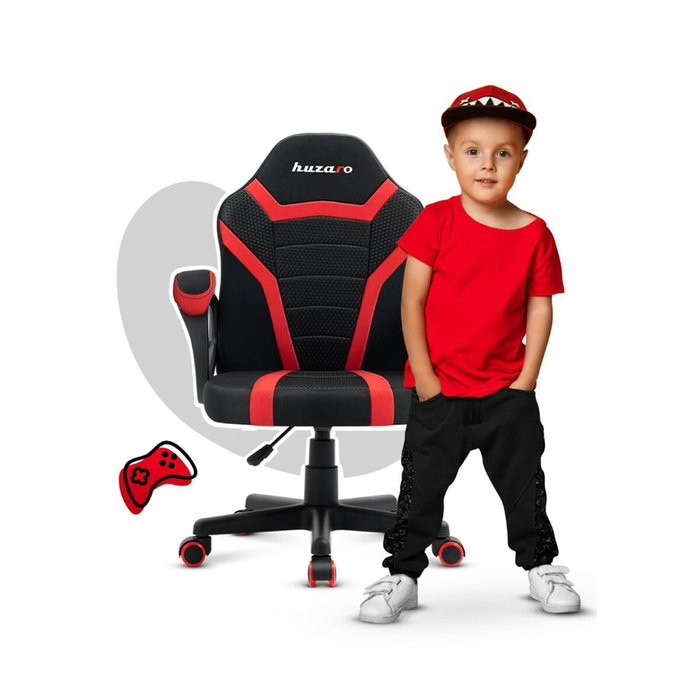 Chaise de jeu Huzaro HZ-Ranger 1.0 red mesh Noir Rouge