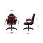 Chaise de jeu Huzaro HZ-Ranger 1.0 red mesh Noir Rouge
