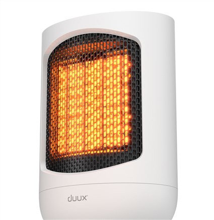 Duux DXCH43 Calefactor Ceramique Zone Personnel 1500 W Blanc avec Thermostat et Reglages Manuel IP21