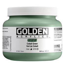 Golden Vert Cobalt Heavy Body Couleurs Acryliques