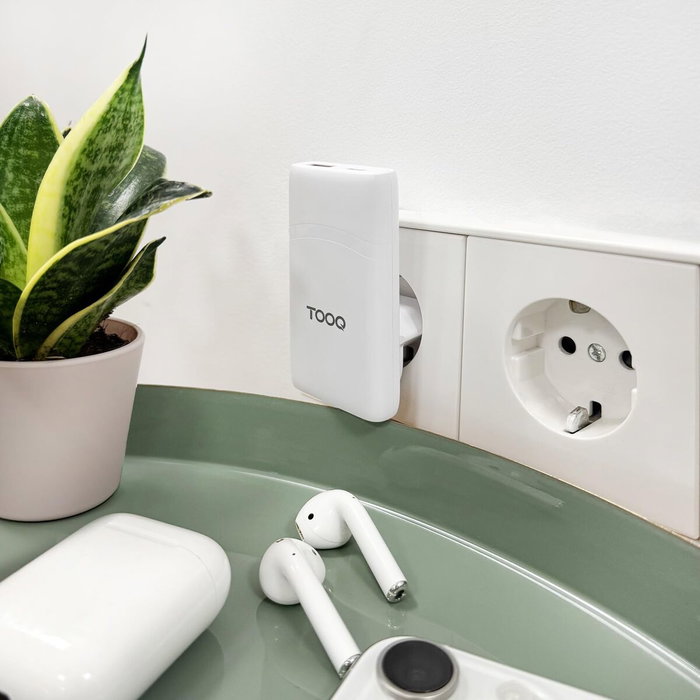 TooQ Chargeur Mural GaN 65W Blanc TQWC-GANSL65W1A1C