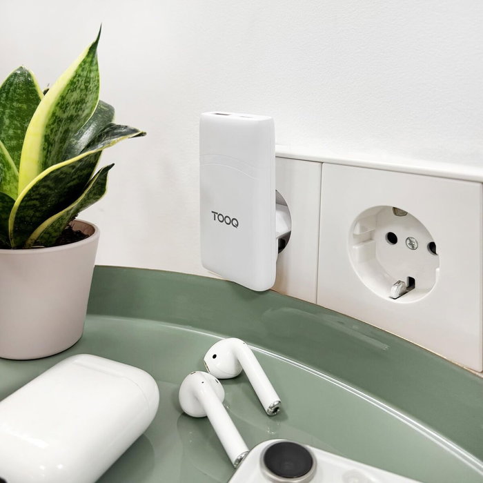 Chargeur mural TooQ TQWC-GANSL65W1A1C Blanc 65 W Chargeur mural TooQ TQWC-GANSL65W1A1C Blanc 65 W