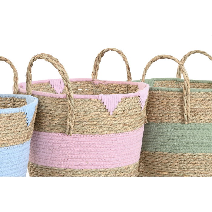 Home ESPRIT Panier décoratif Enfant - Lot de 3 Unités - 36 x 36 x 37 cm
