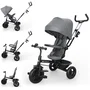 Kinderkraft ASTON 2 PLUS Tricycle évolutif 6 en 1 Gris