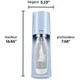 Sodastream Machine à Eau Pétillante TERRA Bleu - 1 Bouteille de 1L Compatible Lave-vaisselle - Recharge de Gaz 60L Quick Connect