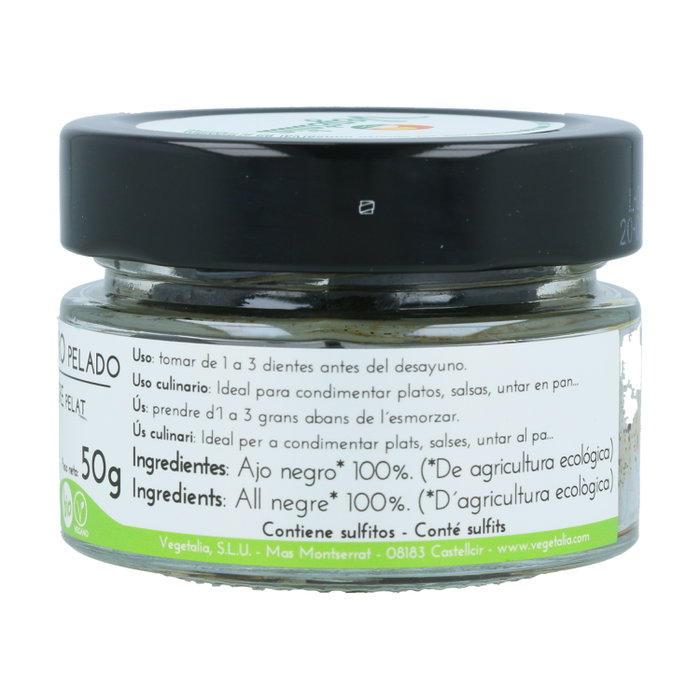 VEGETALIA Ajo Negro pelado 50gr. BIO VEGETALIA Ajo Negro pelado 50gr. BIO