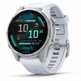 Garmin Montre connectée fénix 8 - 43 mm - Réf. 010-02903-00 - Blanc - Modèle S