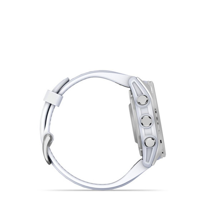 Garmin Montre connectée fénix 8 - 43 mm - Réf. 010-02903-00 - Blanc - Modèle S