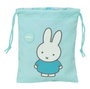 Safta Sac de goûter recyclé et imperméable Miffy Friends 20x25 cm pour enfant à partir de 3 ans