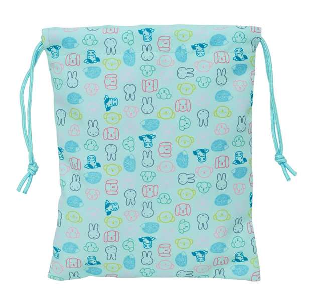 Safta Sac de goûter recyclé et imperméable Miffy Friends 20x25 cm pour enfant à partir de 3 ans