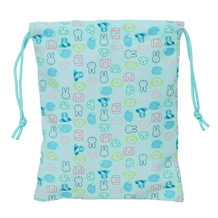 Sac à dos serré par des ficelles Miffy Friends Bleu
