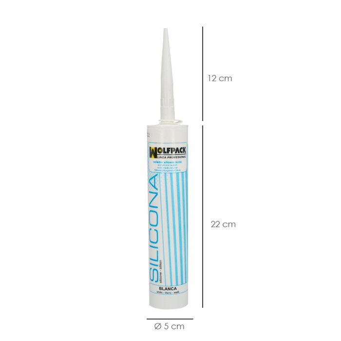 WOLFPACK LINEA PROFESIONAL Silicone acide blanc 280 cm³