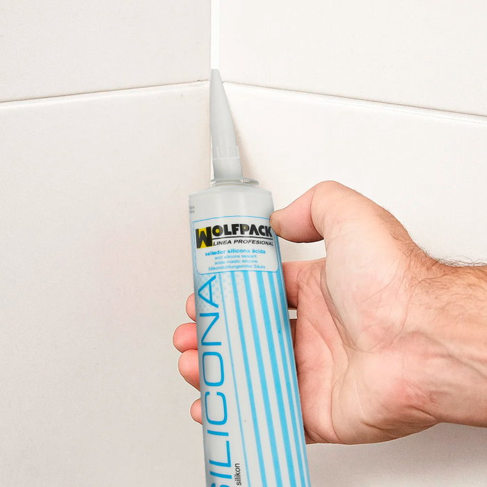 WOLFPACK LINEA PROFESIONAL Silicone acide blanc 280 cm³