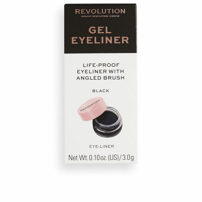 Revolution Make Up Gel Eyeliner Life-Proof Noir 3 g