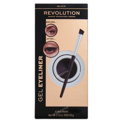 Revolution Make Up Gel Eyeliner Life-Proof Noir 3 g
