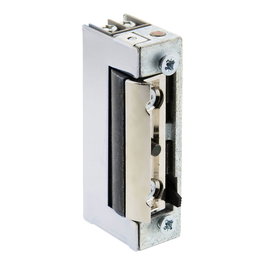 Jis 1440r/b Serrure électrique symétrique 12-24V AC/DC avec ouverture automatique et levier de déverrouillage 67x28.5x16.5mm gris
