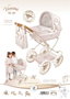 Verona Coche de muñeca plegable - Landau de poupée pliable pour poupées jusqu'à 48 cm, dimensions 42 x 80 x 81 cm