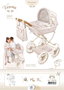 Verona Coche de muñeca plegable - Landau de poupée pliable pour poupées jusqu'à 48 cm, dimensions 42 x 80 x 81 cm