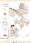 Verona Coche de muñeca plegable - Landau de poupée pliable pour poupées jusqu'à 48 cm, dimensions 42 x 80 x 81 cm
