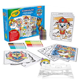 Crayola Super Set d'Activités Patrulla Canina 04-2940 avec Stickers, Pages à Colorier et Figures Pop-up, Jeu Créatif pour Enfants à Partir de 3 Ans