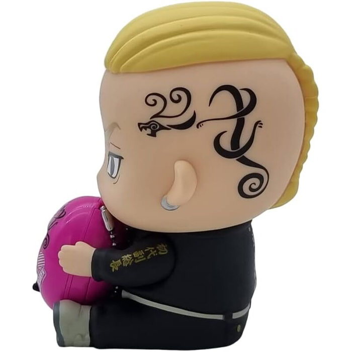 BANDAI Tamagotchi Hugmy Tokyo Revengers - Figurine avec support Draken - Version Draken - Jeu électronique interactif