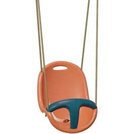 ALEO BY TRIGANO - 9614P8 - Siège bébé pour portique 1,90/2,50 m - Sécurité ceinture et barre - Corail/Bleu - 9 à 36 mois (20 kg max)