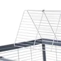 ZOLUX Cage Néolife Connect pour cochon d'Inde et rongeurs, gris, 80 x 52.5 x 48 cm, modulable avec accessoires inclus