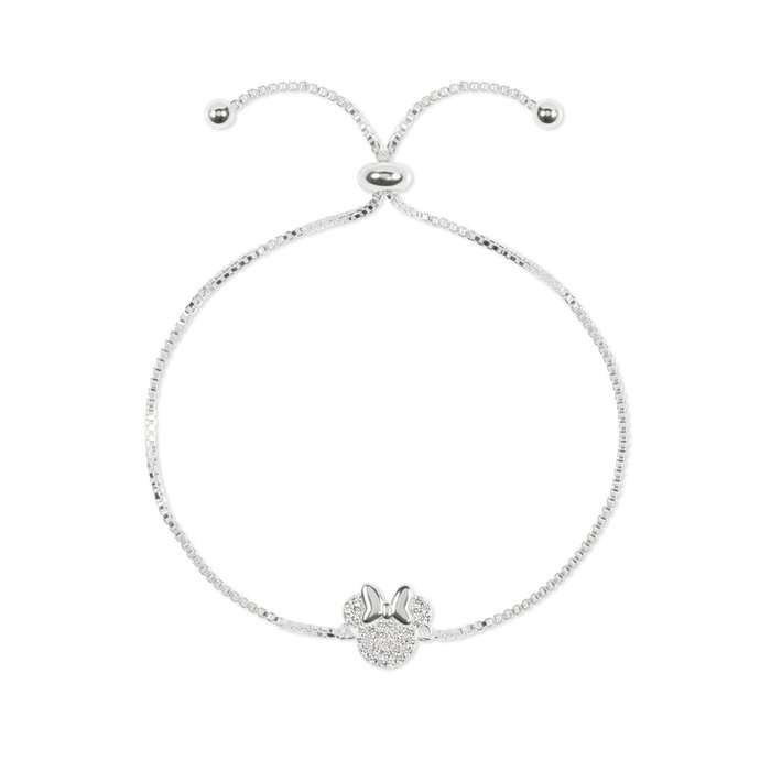 PEERS HARDY Bracelet Minnie Disney en Chaîne Ajustable avec Charme Minnie Mouse Cubique en Pierre Zircon PEERS HARDY Bracelet Minnie Disney en Chaîne Ajustable avec Charme Minnie Mouse Cubique en Pierre Zircon