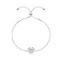 PEERS HARDY Bracelet Minnie Disney en Chaîne Ajustable avec Charme Minnie Mouse Cubique en Pierre Zircon