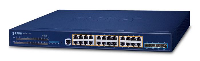 Planet SGS-6310-24P4X Switch de niveau 3, 24 ports PoE+, 4 ports 10G SFP+ Planet SGS-6310-24P4X Switch de niveau 3, 24 ports PoE+, 4 ports 10G SFP+