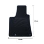 OCC Design Tapis sur mesure Maserati Levante (depuis 2016) 5PZ Rivet Gris foncé