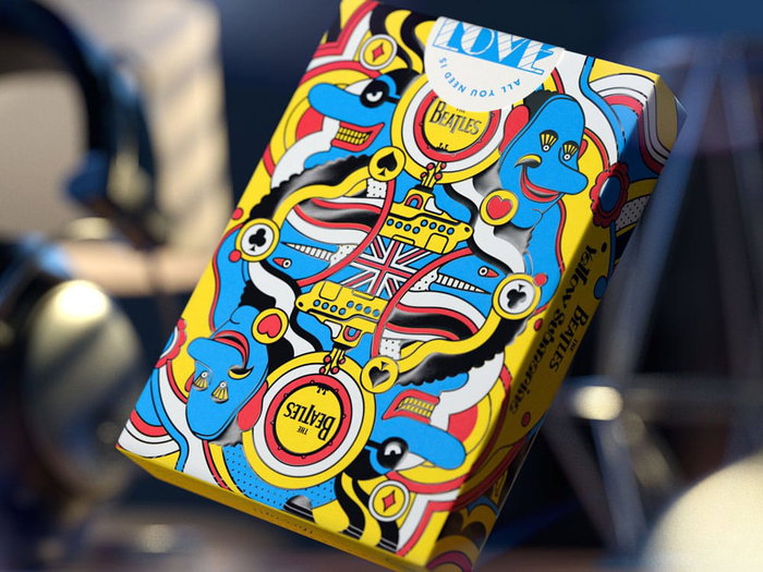 The Beatles jeu de cartes à jouer Yellow Submarine The Beatles jeu de cartes à jouer Yellow Submarine