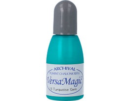 Tsukineko VERSAMAGIC Encre de recharge Gema turquesa effet craie 20ml
