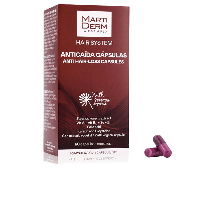 Martiderm HAIR SYSTEM Capsules Anti-Chute 60 unités Martiderm HAIR SYSTEM Capsules Anti-Chute 60 unités