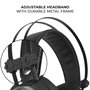 Marvel Casque de jeu avec son surround 7.1 virtuel, micro flexible, éclairage LED et connexion USB/Jack 3,5 mm