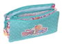Safta Portatodo Triple The Bellies, sac de rangement pliable pour enfant, 22 x 12 x 3 cm, polyester, blanc, turquoise, violet