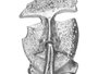 Giftdecor Figurine Metal Silencio Argent avec Support Bois 12x29x11 cm (Set de 6)